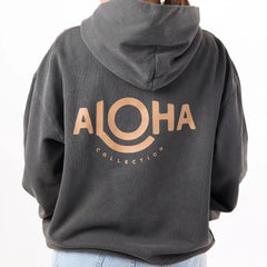 ALOHA Hoodie | Original ALOHA - Toffee on Black / SM