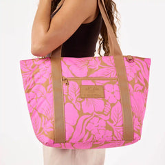 Heipua Keep It Light Zipper Tote in Neon Pink