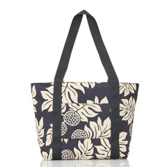 Holomua Keep It Light Zipper Tote in Sand on Black