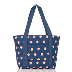 Sunny Dots Keep It Light Zipper Tote in Neptune