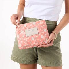 Lattice Small Pouch in Sun Baked