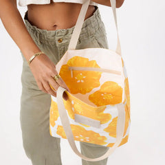 Pua Ilima Reversible Tote in Golden
