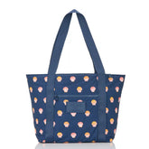 Sunny Dots Keep It Light Zipper Tote in Neptune