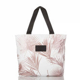 Shop ALOHA Collection Day Tripper Tote Bag | Rose Gold Day Palms