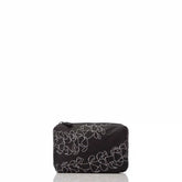 Mini Puakenikeni Pouch in White on Black