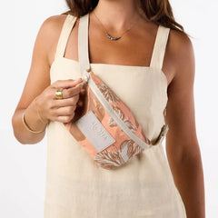 Pape'ete Mini Hip Pack in Toffee on Sandstone