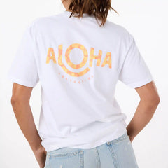 ALOHA Hana Hou Short Sleeve in White