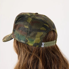 Foam Trucker Hat | ALOHA - Tangerine on Camo