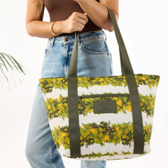 Keep It Light Zipper Tote | Lei Lehua Mamo by Aloha De Mele - Lehua Lei