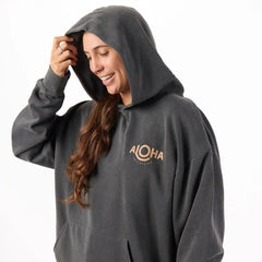 ALOHA Hoodie | Original ALOHA - Toffee on Black / SM