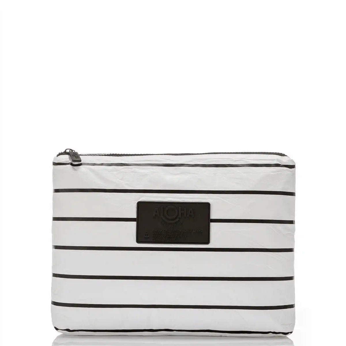 Mid Pouch | Pinstripe - Black on White