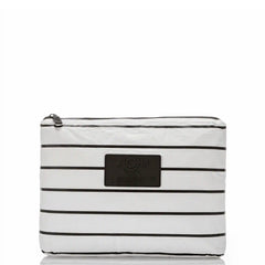 Mid Pouch | Pinstripe - Black on White