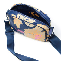 Shop Le Tour Pape'ete Crossbody Bag by Samudra in Navy Blue
