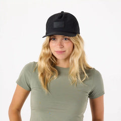 ALOHA 5 Panel Hat in Black