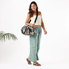 Holomua Keep It Light Sporty Duffle in Sand on Black