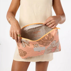 Pape'ete MAX Pouch in Toffee on Sandstone