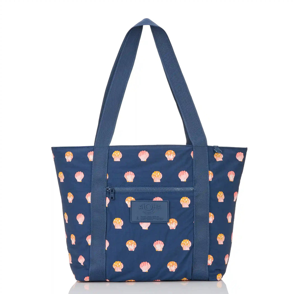 Sunny Dots Keep It Light Zipper Tote in Neptune