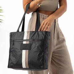 Shop Go-To Tote Le Voyageur in Caffe on Black