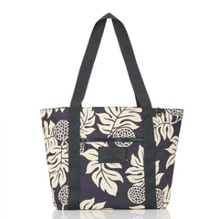 Holomua Keep It Light Zipper Tote in Sand on Black