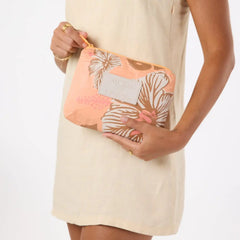 Pape'ete Small Pouch in Toffee on Sandstone