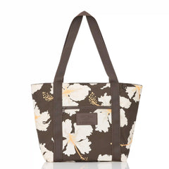 Taha'a Keep It Light Zipper Tote in Chocolate